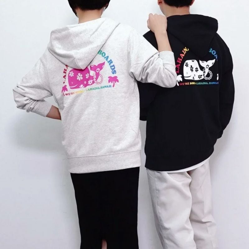 LAHAINA 復刻半円花クジラジップパーカー | LAHAINA SURF&EARTH