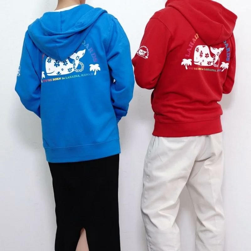 LAHAINA 復刻半円花クジラジップパーカー | LAHAINA SURF&EARTH