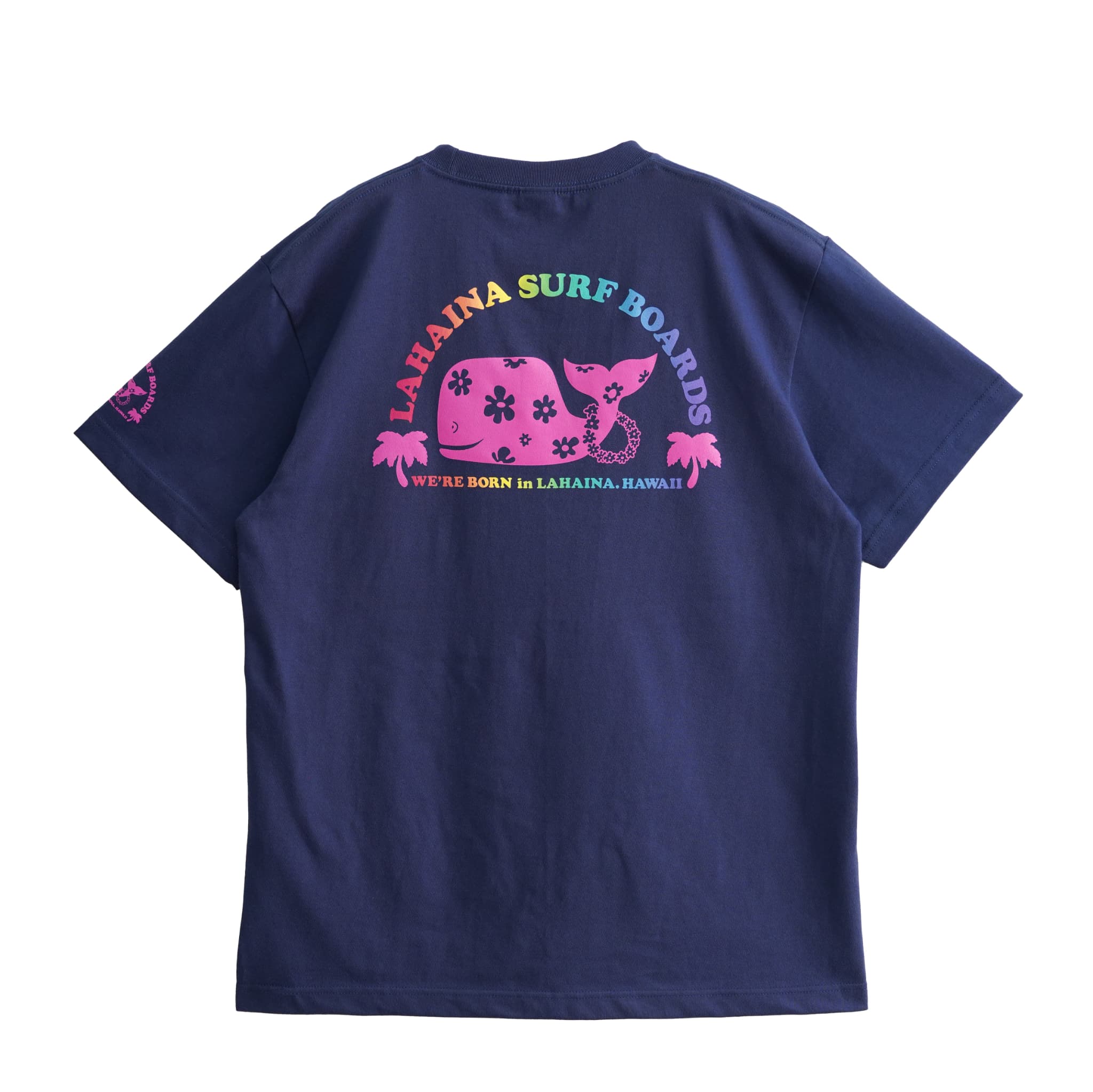【のばら】 LAHAINA 半円花クジラレインボーTシャツ | LAHAINA SURF&EARTH