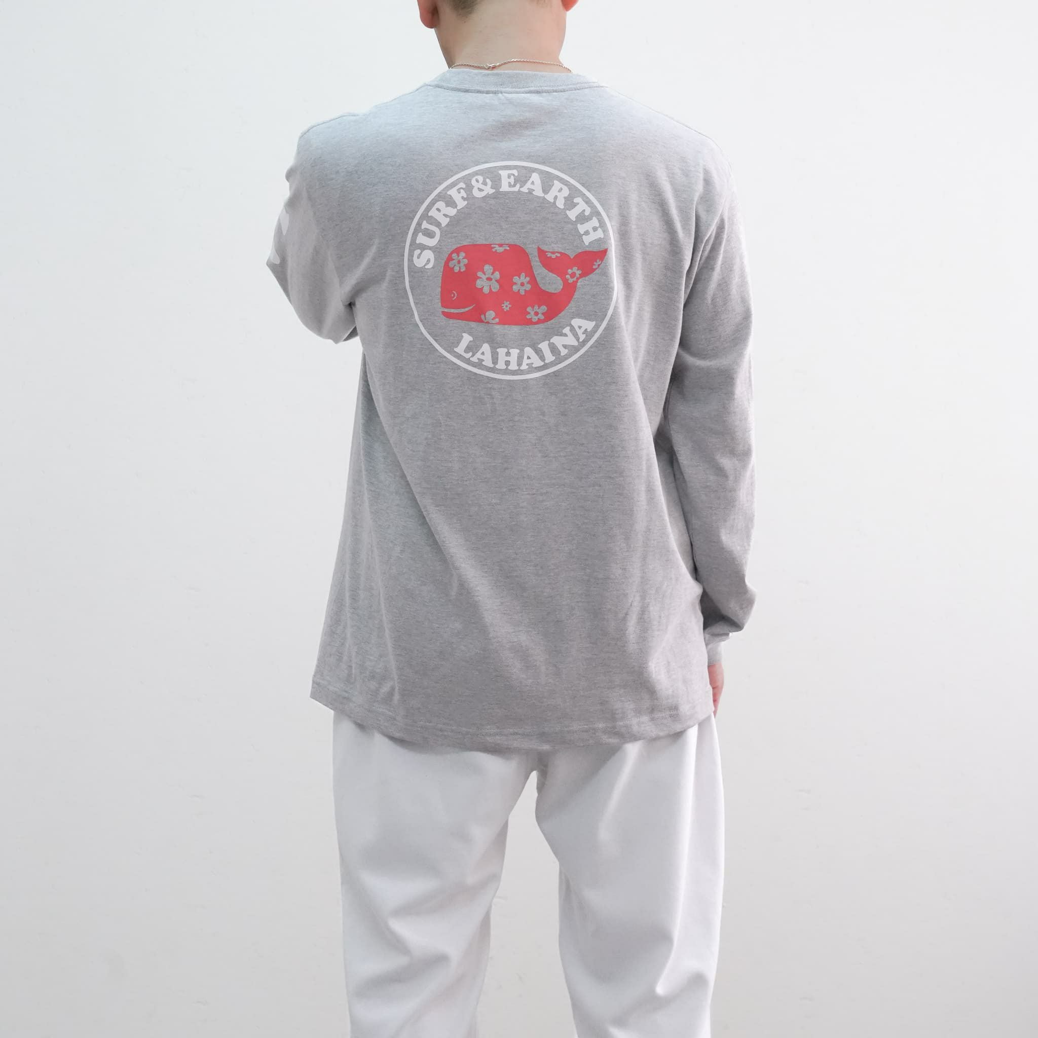 LAHAINAサークル花クジラスリーブプリントTシャツ | LAHAINA SURF&EARTH