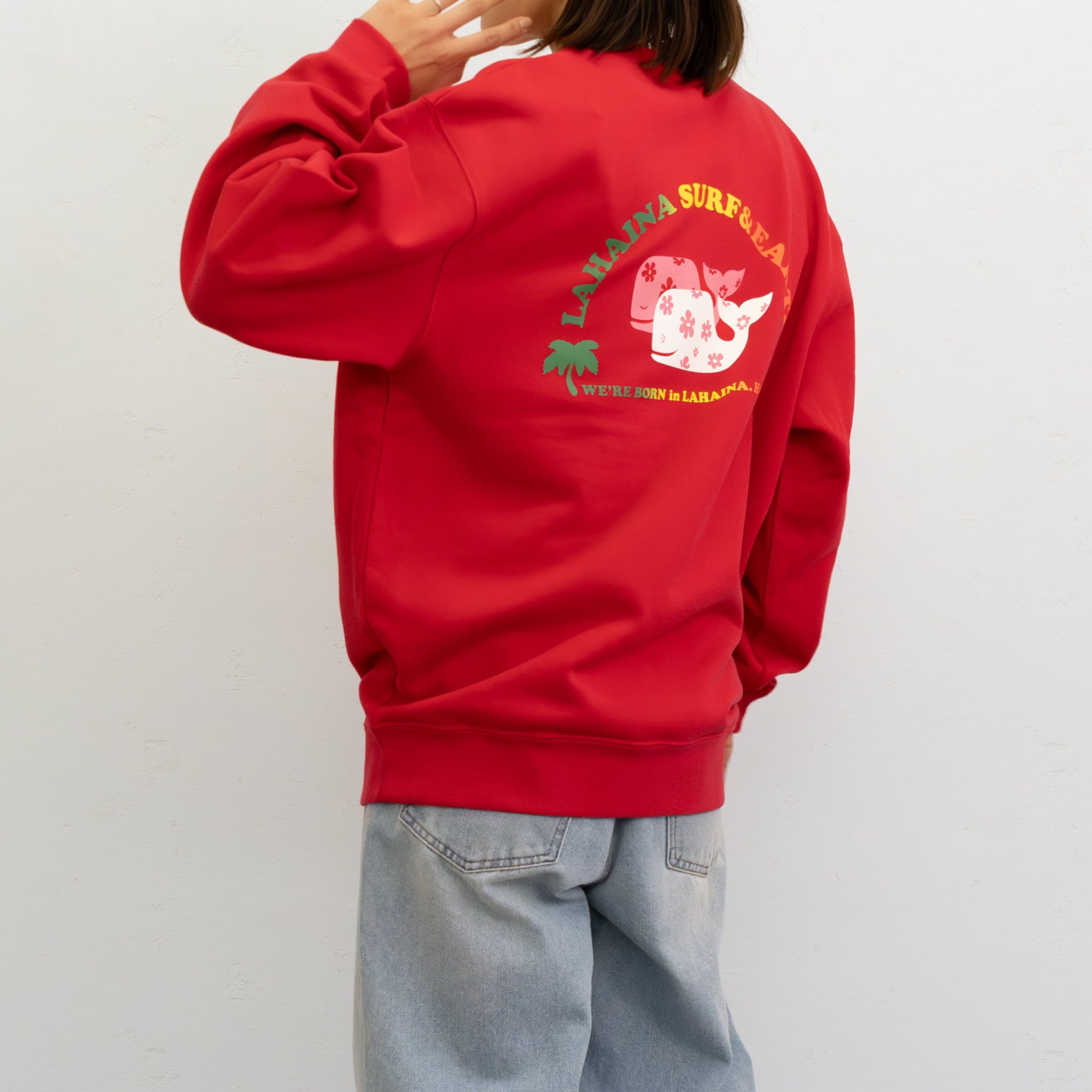くじらページ LAHAINA 復刻版半円花クジラトレーナー | LAHAINA SURF&EARTH