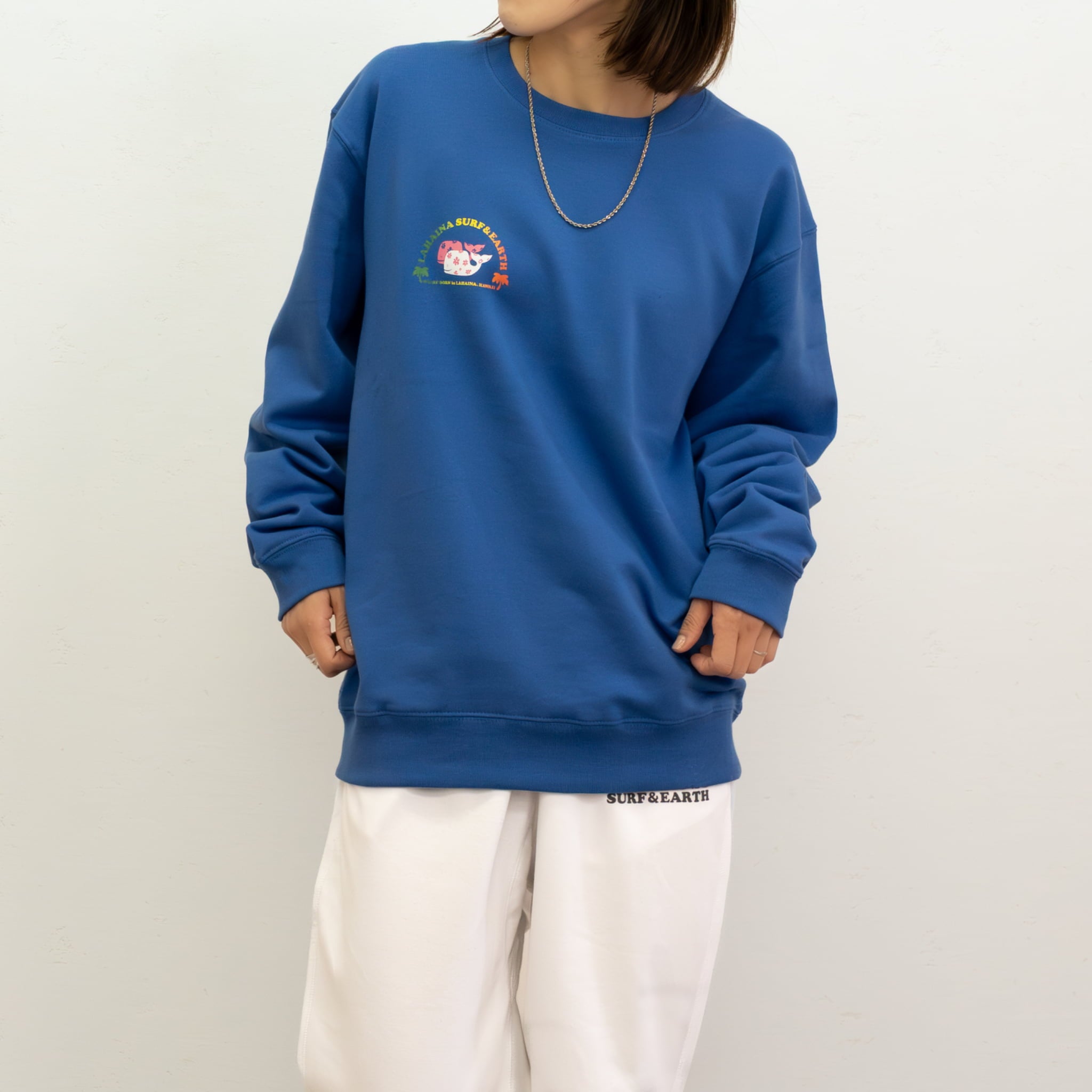 らはいな⋆⸜♡⸝‍⋆ LAHAINA 復刻版半円花クジラトレーナー | LAHAINA SURF&EARTH